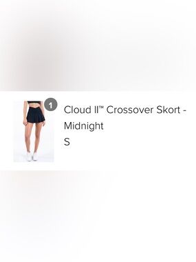 Vitality Cloud II Crossover Skort - Midnight